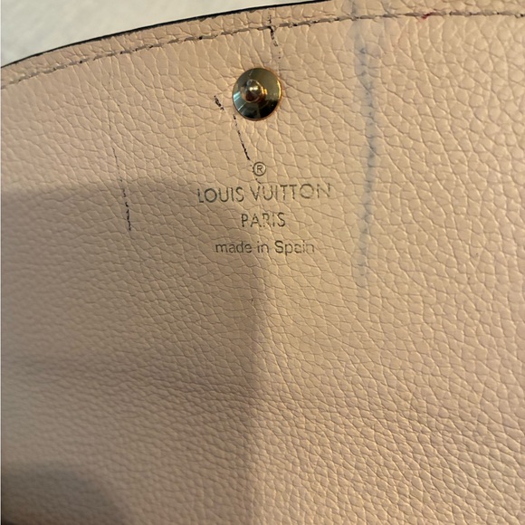 Louis Vuitton monogram empreinte rose ballerine Emilie Wallet with box - Picture 7 of 13